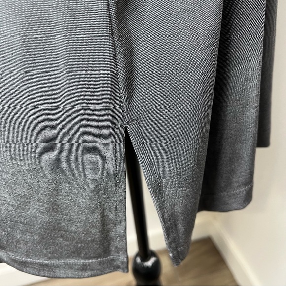 CHICOS TRAVELERS COLLECTION WOMENS SPARKLY DARK GRAY OPEN FRONT CARDIGAN Sz 2 - Picture 6 of 12